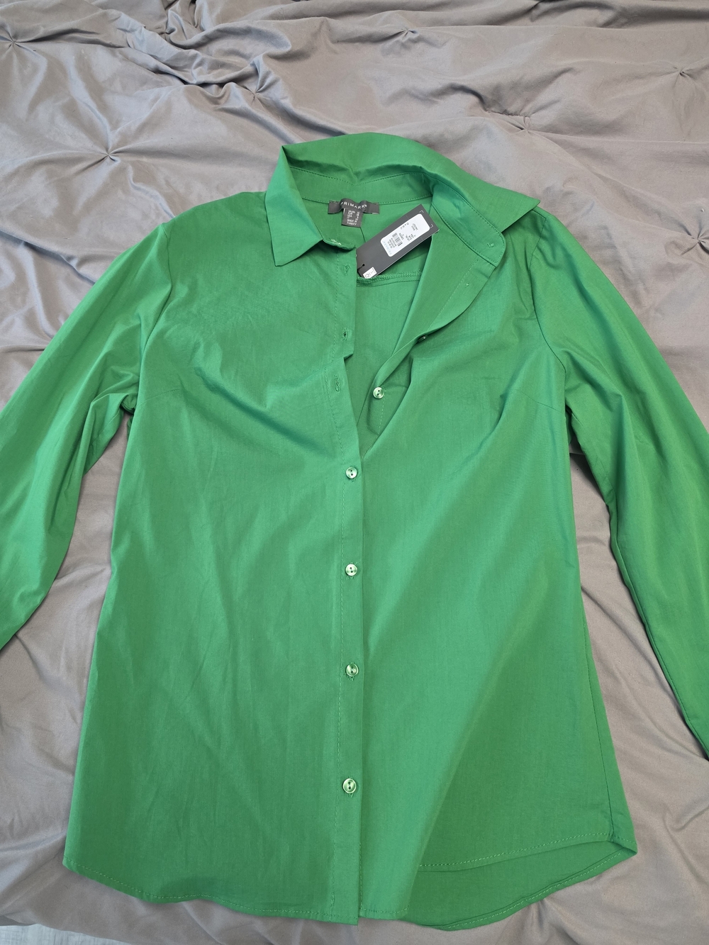 Women's Classic Green Button-Down Shirt